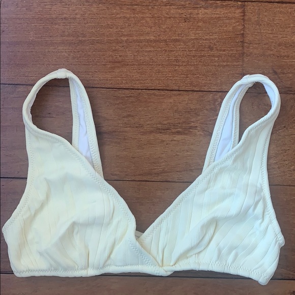 Solid & Striped Yellow Ribbed Bikini - Picture 4 of 7